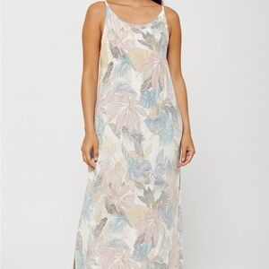 Lungo L’arno Linen Maxi Dress sz M  floral